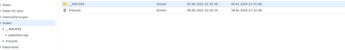 Verzeichnis Docker