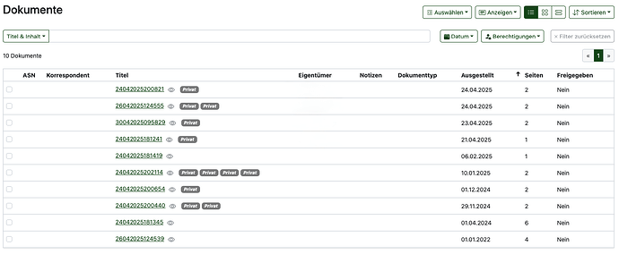 Screenshot Paperless 1
