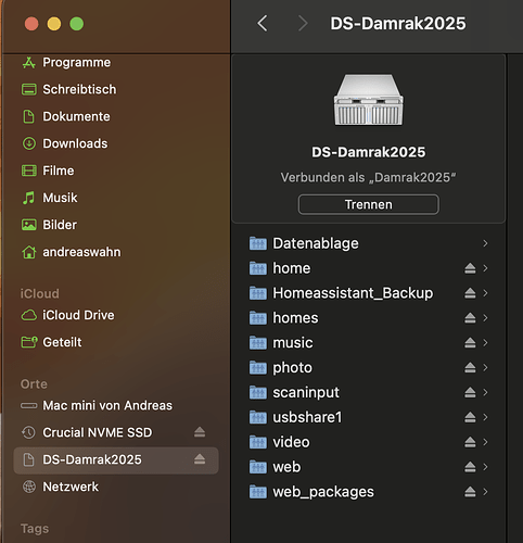 Screenshot vom Finder